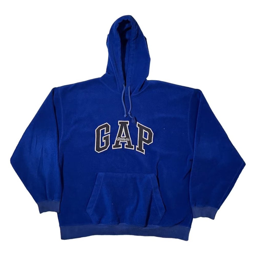 GAP y2k Vintage Blue Hoodie Sweatshirt Men's XL